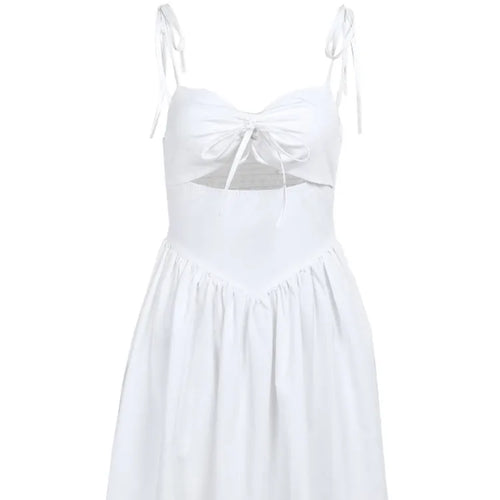 Load image into Gallery viewer, Sexy Sleeveless Satin Hollow Dress For Women 2024 Summer New  Wrapped Hip Dress Fashionable Elegant Slim Pleated Dress
