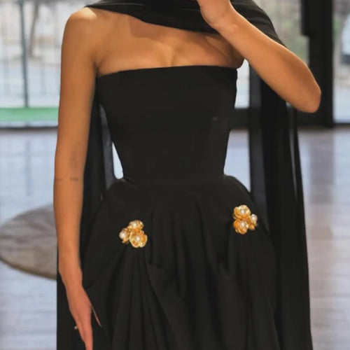 Load image into Gallery viewer, Solid Slimming Dresses For Women Strapless Sleeveless High Waist Temperament Long Dress Female Fashion Style New
