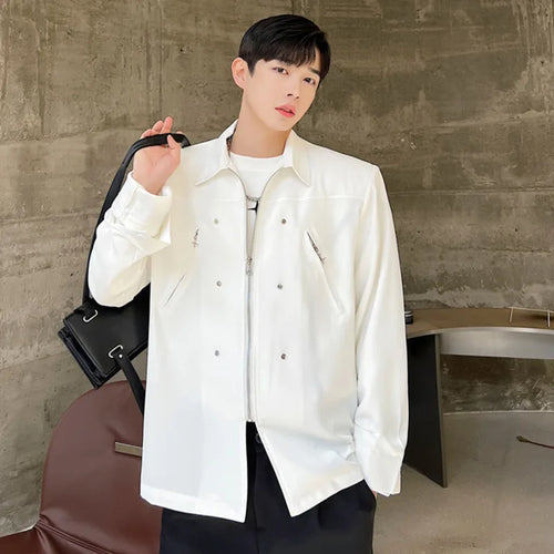 Load image into Gallery viewer, Male Shirts New Trendy Long Sleeve Men Shirt Multi Zipper Design Loose Casual Men's Single Breasted Clothing Trend 9W1400
