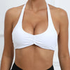 white halter bra
