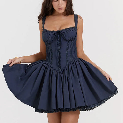 Load image into Gallery viewer, Sexy Spaghetti Strap Bodycon Women Dress Lace Patchwork Camisole Skirt Waist Backless Dress Female Party Club Vestidos
