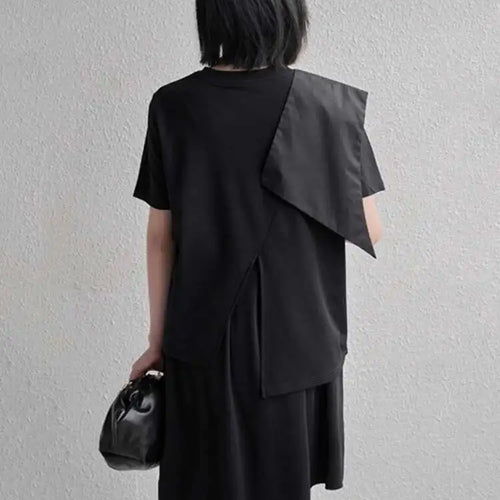 Load image into Gallery viewer, High Elastic Waist Black Irregular Casual Pants New Loose Fit Trousers Women Fashion Tide Spring Autumn 2025 1DF4734
