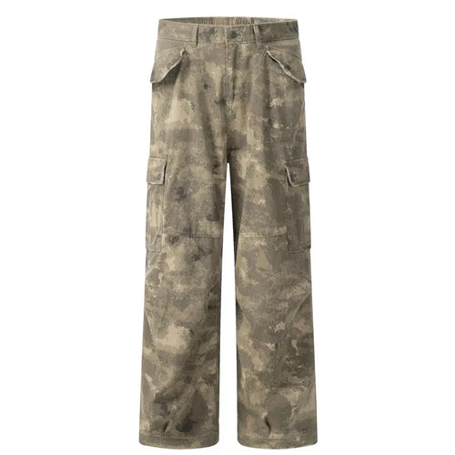 Load image into Gallery viewer, Men's Cargo Pants New American Style Multi Pocket Overalls Wide Leg Male Sweatpants Casual Toursers Spring 2025 9W1371
