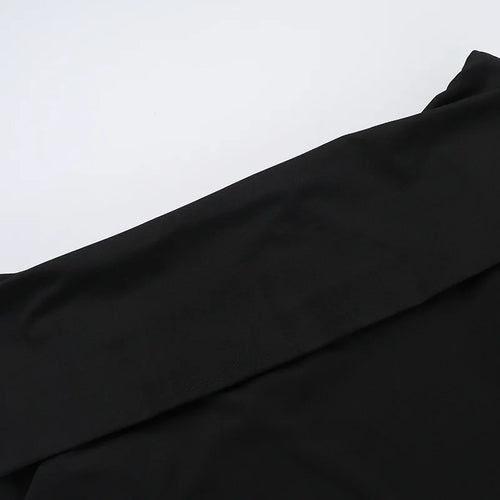 Load image into Gallery viewer, Off-shoulder Long Sleeve Sexy Mini Dress For Women Contrast Color Patchwork Strapless Backless A-line Sexy Dress
