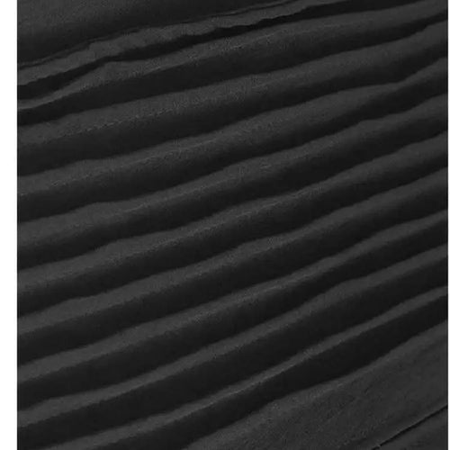 Load image into Gallery viewer, Women Black Pleated Brief Big Size Midi Dress New Round Neck Three-quarter Sleeve Fashion Spring Autumn 2025   1DJ0716
