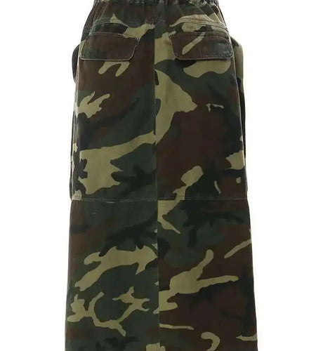 High Elastic Waist Orange Pocket Zipper Long Casual Half-body Skirt Women Fashion Tide New Spring Autumn 2025 1DE9890