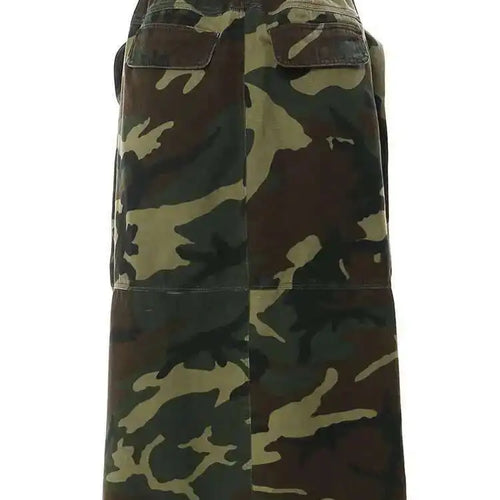 Load image into Gallery viewer, High Elastic Waist Orange Pocket Zipper Long Casual Half-body Skirt Women Fashion Tide New Spring Autumn 2025 1DE9890
