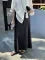French Fashion Black Beige High Waist Long Skirt 2025 Spring Summer Women Grey Holiday Fishtail Skirt Simplicity Popular Ladies