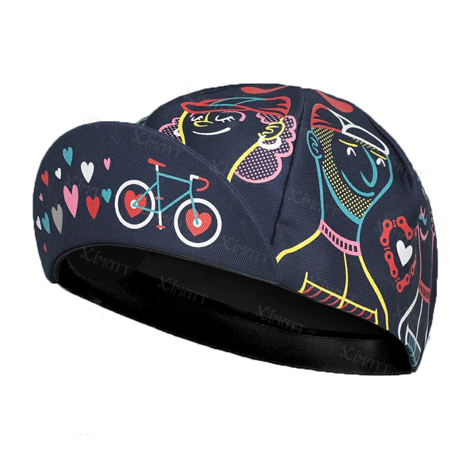 Classic Retro Red Blue Green Polyester Cycling Caps Summer Sports Quick Dry Bicycle Hat Men And Women Wear Breathable