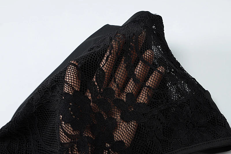 Sheer Lace Hollow Out Sexy Maxi Dress For Women Gown Halter Deep V Neck Sleeveless Backless Bodycon Long Dress