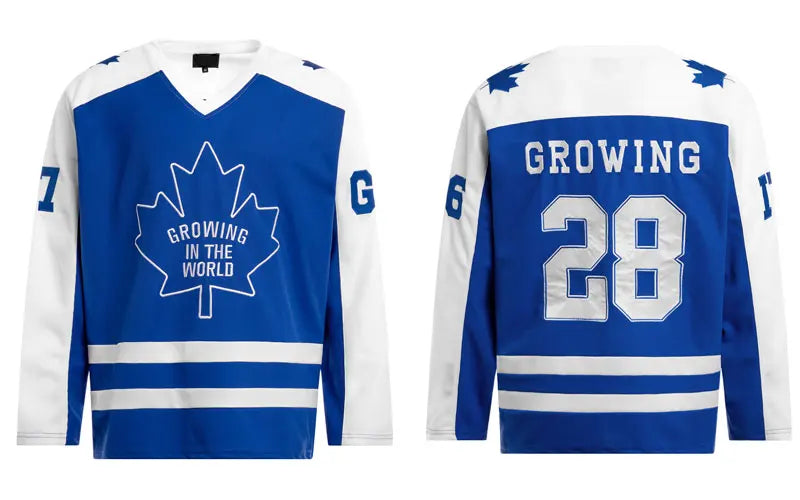 Vintage Jersey Shirts Y2K Embroidered Patchwork Sports V-Neck Long Sleeve Shirt Men Hip Hop Breathable Quick Drying Streetwear