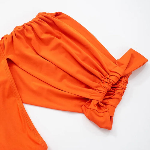 Load image into Gallery viewer, Irregular Ruched Sexy Maxi Dress For Women Gown Hollow Out One Shoulder Sleevelessdraped Bodycon Club Party Long Dress
