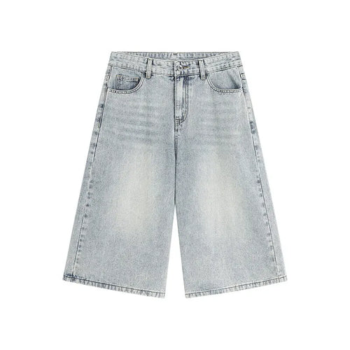 Load image into Gallery viewer, Men&#39;s Denim Shorts New American Hign Street Style Cat Whisker Design Casual Solid Color Washed Male Bottoms 2025 9W1657
