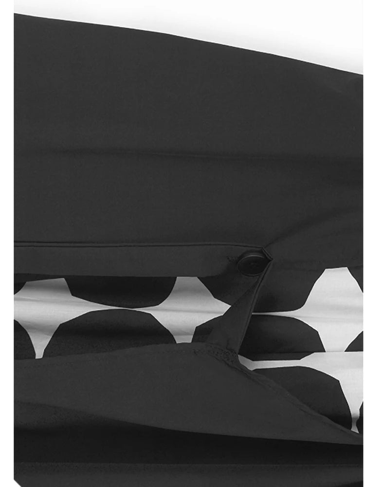 Big Size Black Dot Vest Wide Leg Pants Two Piece Suit New V-Neck Sleeveless Women Fashion Tide Spring Autumn 2025 1DJ1105