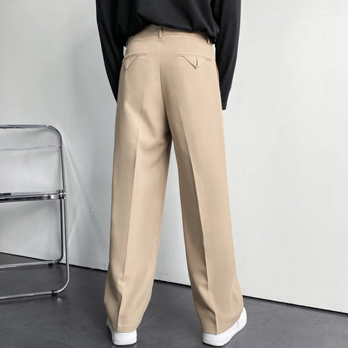 Load image into Gallery viewer, Autumn New Straight Suit Pants Loose Casual Men&#39;s High Street Wide Leg Korean Fashion Male Trousers 9A4489
