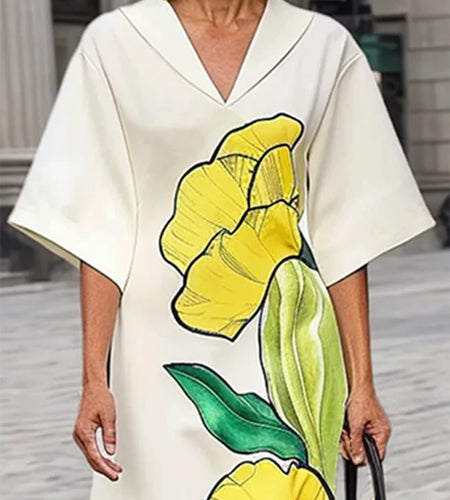 Women's 2025 Summer Floral Print Maxi Dress Boho Chic Beach Resort Evening Party Elegant Yellow Long Dress Luxury Lady