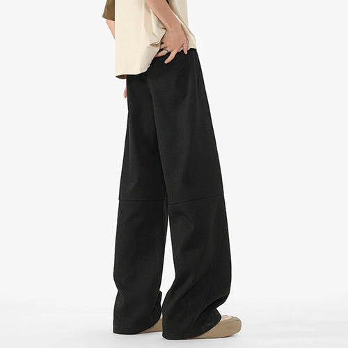 Load image into Gallery viewer, Men's Casual Pants New Summer Fashion Trend Elastic Waist Belt Splicing Full Length Male Trousers Spring 2025 9W1390
