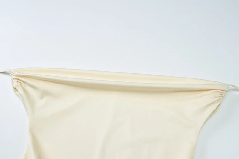 Sexy Skirt Two Pieces Sets For Women Sleeveless Slim Fit Off-shoulder Crop Top And Long Skirt Sexy Two Pieces Sets