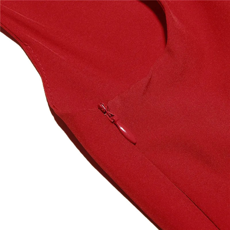 Backless Maxi Fishtail Dress For Women Gown Fashion Square Collar Sleeveless Loose Pleated Long Dress Elegant Dresses