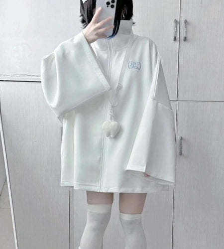 Harajuku Jackets for Women 2024 Ropa Mujer Stand Neck Zipper Y2k Tops Streetwear Zipper Oversized Outwear Casual Fashion Coats