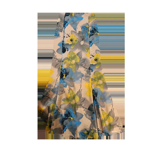 Load image into Gallery viewer, Vintage Women Fashion Bohemian Printed Slim Zipper Long Skirt Ladies Summer French High Waist Party Wrapped Hip Fishtail Skirts
