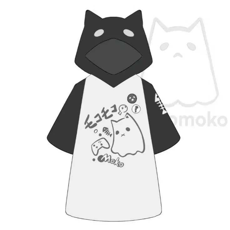 Japanese Woman Tshirts Hooded Short Sleeve Summer Tees Y2k Tops Cute T-shirt 2024 Ropa Mujer Fashion Casual Oversized T Shirts