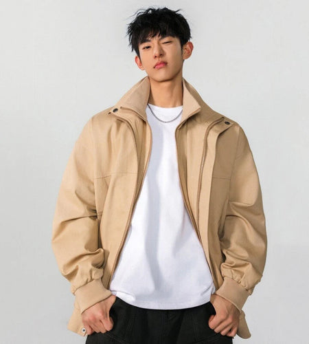 Spring Male Hooded Jacket Solid Color New High Street American Tide Fanshionable Style Fake Two Piece Jackets 9W1274
