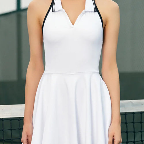 Load image into Gallery viewer, Fashion Sleeveless Fall New Dress Women Hanging Collar Sexy Backless Elastic Tight Skirt Female Outdoor Casual Clothing
