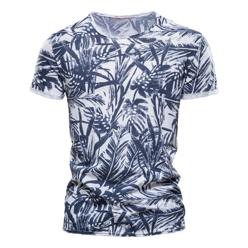 Load image into Gallery viewer, Hawaii Style 100% Cotton T-Shirt Men O-neck Print Shirt Men Casual Men Clothing Summer High Quality Men&#39;s T Shirts
