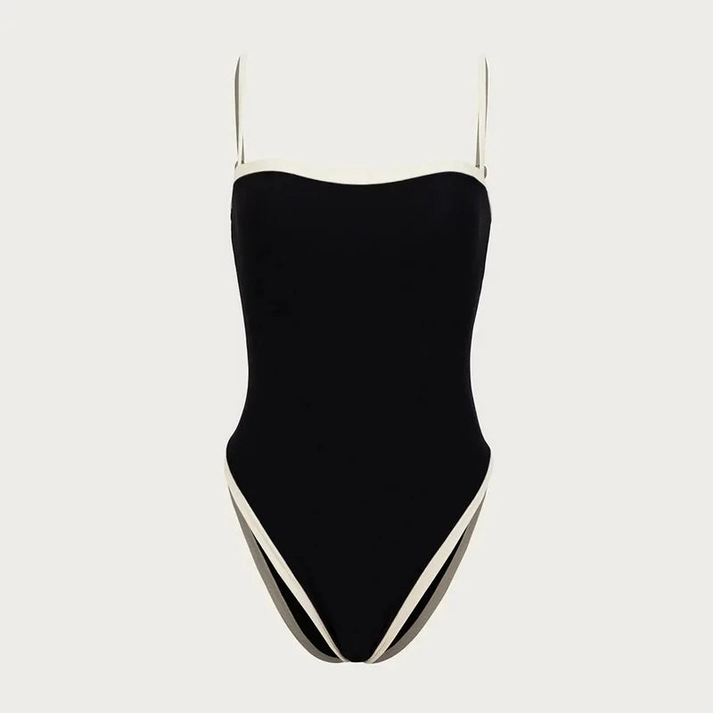 Sexy High Cut Halter One Piece Swimsuit 2024 Swimwear Women Push Up Bathing Suit Beach Outfits for Women Monokini