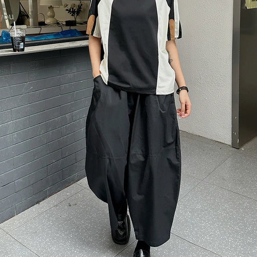 Load image into Gallery viewer, High Elastic Waist Black Brief Pocket Casual Harem Pants New Trousers Women Fashion Tide Spring Autumn 20251DJ1385
