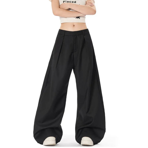 Load image into Gallery viewer, Men's Suit Pants Curved Knife Trendy New American Style Straight Wide Leg Solid Color High Street Male Trousers 9W1925
