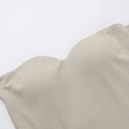 Load image into Gallery viewer, Off-shoulder Long Sleeve Sexy Mini Dress For Women Robe Fashion Ribbed Strapless Bodycon Fall High Waist Dress Elegant
