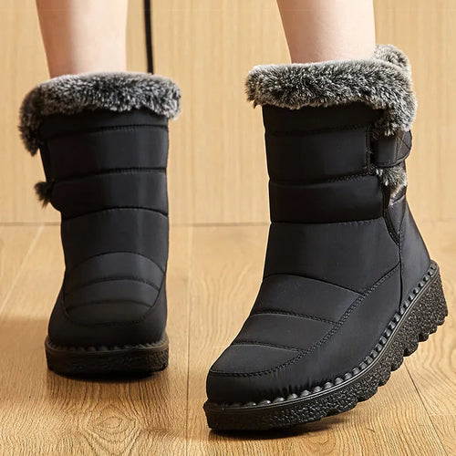 Load image into Gallery viewer, Women&#39;s Boots 2025 Trend Winter Shoes For Woman Winter Boots Ankle Low Heels Botas Mujer Waterproof Snow Boots With Fur Shoes
