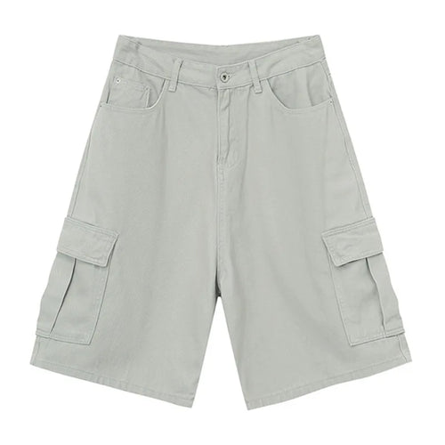 Load image into Gallery viewer, Summer New Trendy Men&#39;s Denim Shorts Retro Washed Wide Leg Short Jeans Straight Solid Color Male Casual Bottoms 9C6402
