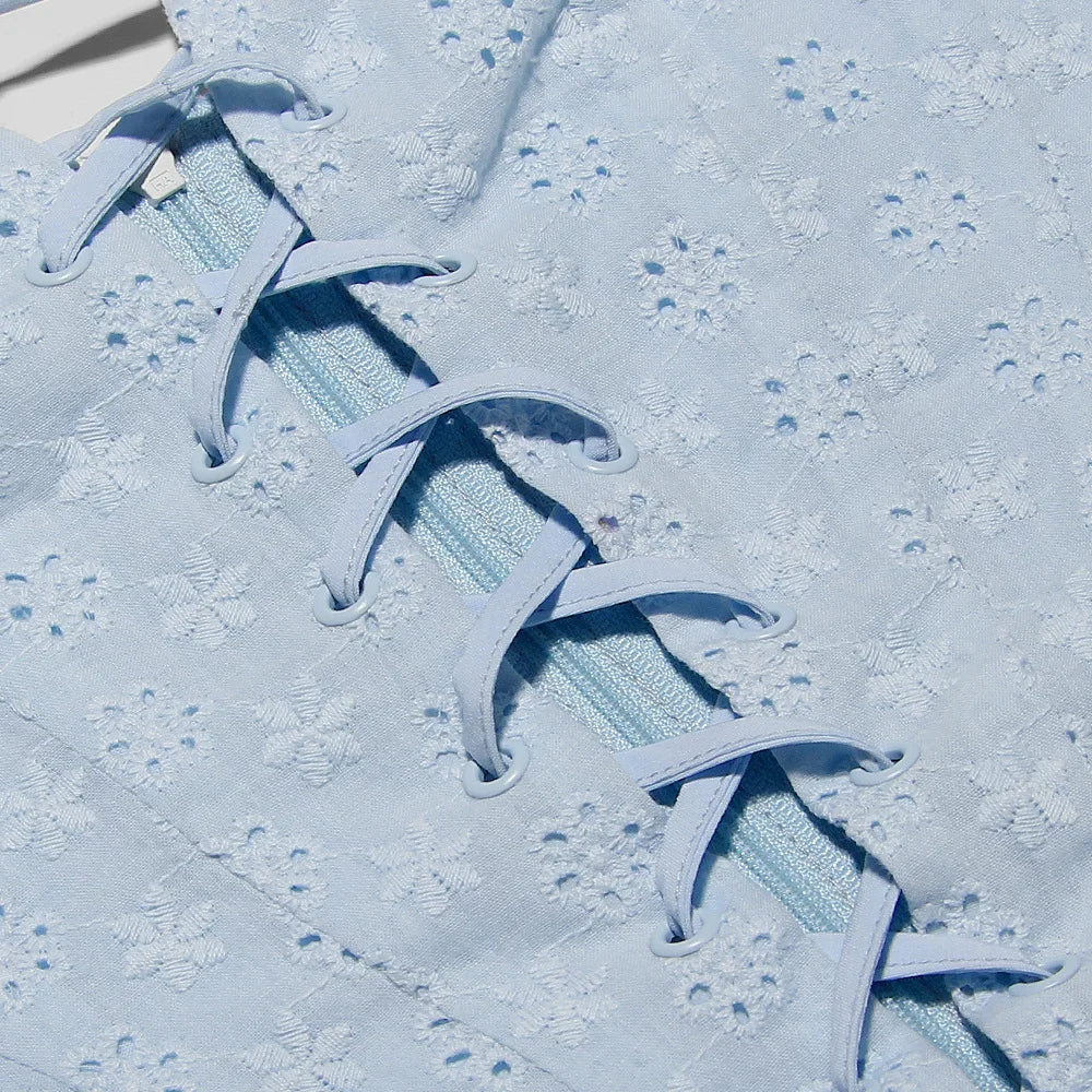 Elegant Short Puff Sleeve Sexy Mini Dress Women Fashion Square Collar Backless A-line Pleated Club Party Dress Vintage