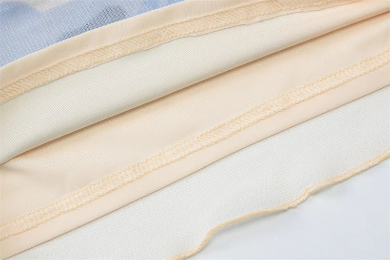 Print Beach Sexy Skirt Two Piece Sets Women Oblique Shoulder Tank Tops And Maxi Skirt Female Club 2 Piece Sets Fashion