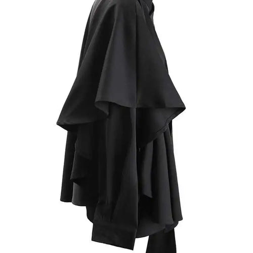 Load image into Gallery viewer, Women Irregular Design Ways Wear Big Size Blouse New Stand Collar Long Sleeve Shirt Fashion Spring Autumn 2025 CPG1239
