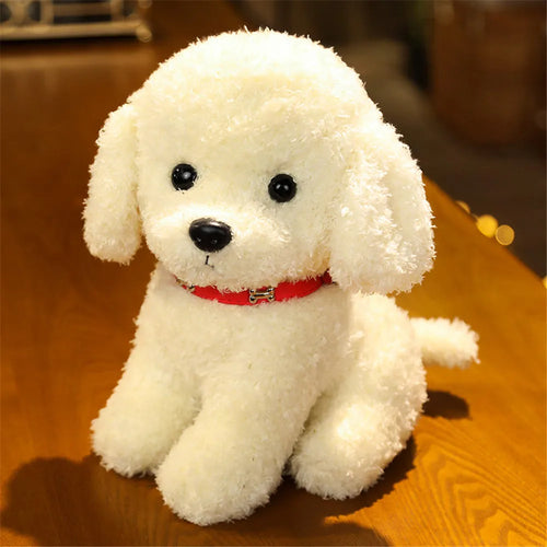 Load image into Gallery viewer, 22/28cm Creative Realistic Teddy Dog Lucky Simulation Dog Poodle Plush Toys Handmade Realistic Figure Toy Plush Stuffed Animals
