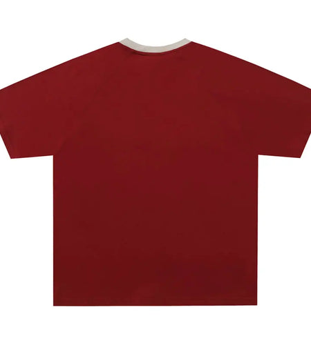 Vintage Tshirt Y2K Graphic Printed Patchwork Racing Sports Streetwear T-Shirts Hip Hop Harajuku Casual Baggy Cotton Tops Tee