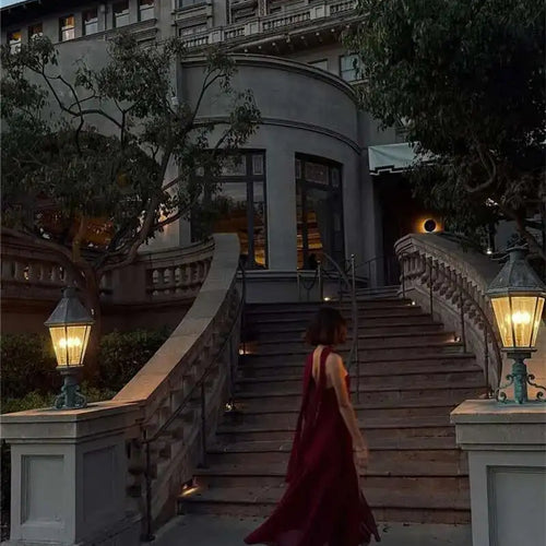 Load image into Gallery viewer, Elegant Strapless Sexy Maxi Dress For Women Gown With Scarf Off-shoulder Sleeveless Backless Split Beach Long Dress
