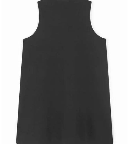 Women Black Sequins Spliced Big Size Midi Vest Dress New V-Neck Sleeveless Fashion Tide Spring Autumn 2025 1DH9971