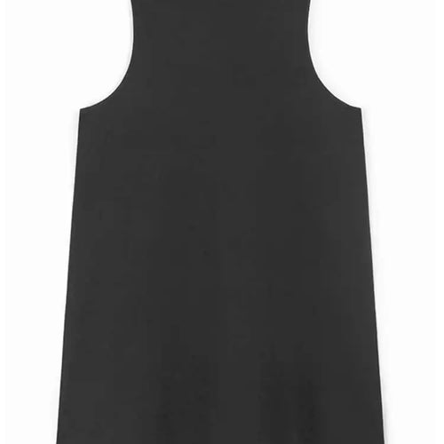 Load image into Gallery viewer, Women Black Sequins Spliced Big Size Midi Vest Dress New V-Neck Sleeveless Fashion Tide Spring Autumn 2025 1DH9971
