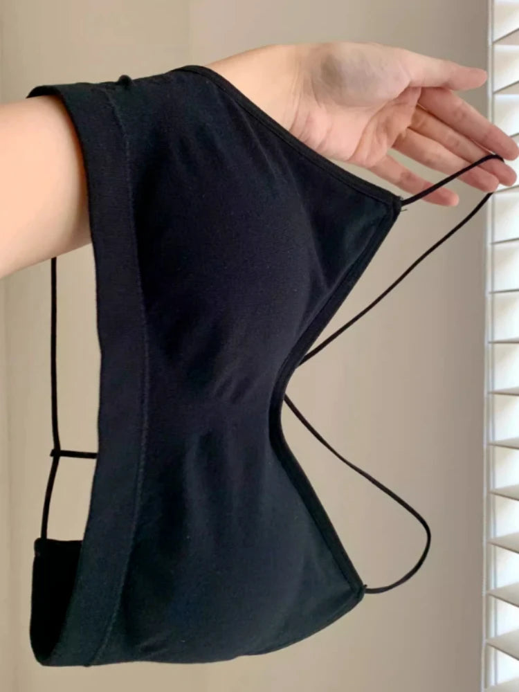 2025 Summer Two Pieces Set Harajuku Solid Button Bodycon Casual T-shirt + Women Y2k Aesthetic Sexy Grunge Cropped Fairy Tank Top