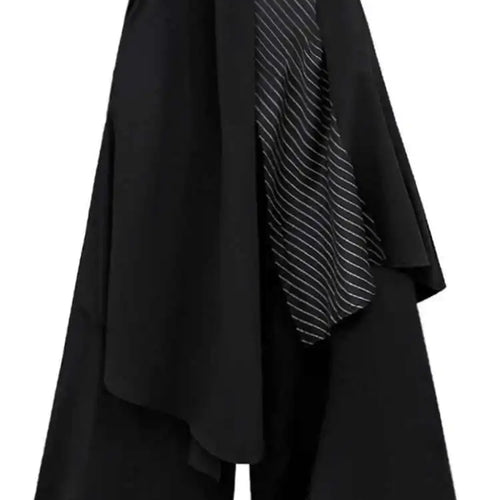 Load image into Gallery viewer, High Elastic Waist Black Striped Irregular Wide Leg Pants New Trousers Women Fashion Tide Spring Autumn 2025 1DH8291
