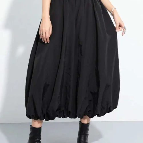 Load image into Gallery viewer, High Elastic Waist Black Brief Pocket Long Elegant Bud Half-body Skirt Women Fashion Tide New Spring Autumn 2025 1DH7170
