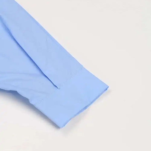 Load image into Gallery viewer, Women Blue Color-block Big Size Long Dress New Round Neck Long Sleeve Loose Fit Fashion Tide Spring Autumn 2025 1DH5325
