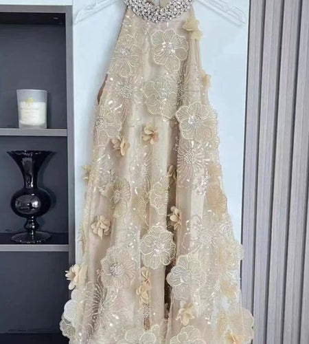 Hit Color Spliques Appliques Slimming Dresses For Women O Neck Sleeveless High Waist Temperament Dress Female New