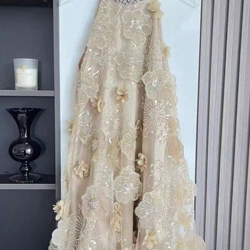 Load image into Gallery viewer, Hit Color Spliques Appliques Slimming Dresses For Women O Neck Sleeveless High Waist Temperament Dress Female New
