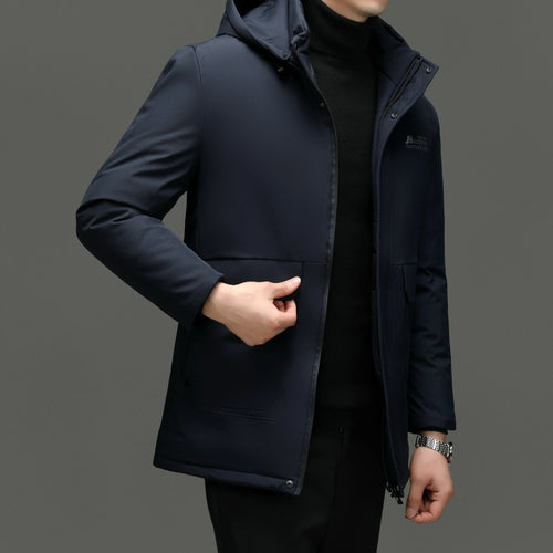 Load image into Gallery viewer, Winter Warm Hooded Long Parka Men New Warm Autumn Thick Waterproof Coat Men Fashion Casual Slim Zipper Jacket Coat Men
